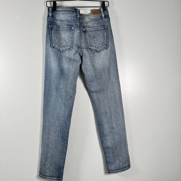 NWT Judy Blue Boyfriend Fit Mid Rise Jeans Distressed Denim Womens Size 3/26 - Picture 5 of 11